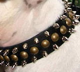 Spiked dog collar,leather dog collar,custom dog collar,best dog collar,big dog collars,30 inches collars