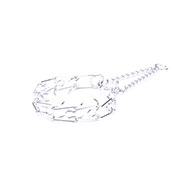 "Metal Thorns" Chrome Plated Pinch Collar - 1/9 inch (3 mm) link diameter  "Metal Thorns" Chrome Plated Pinch Collar - 1/9 inch (3 mm) link diameter