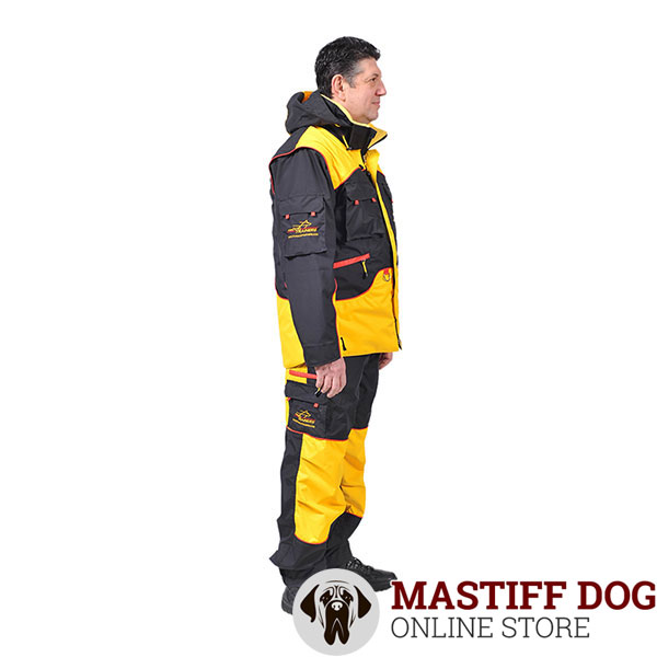 Convenient Dog Training Suit with a Few Pockets